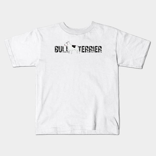 Bull Terrier 3 Kids T-Shirt by valentinahramov